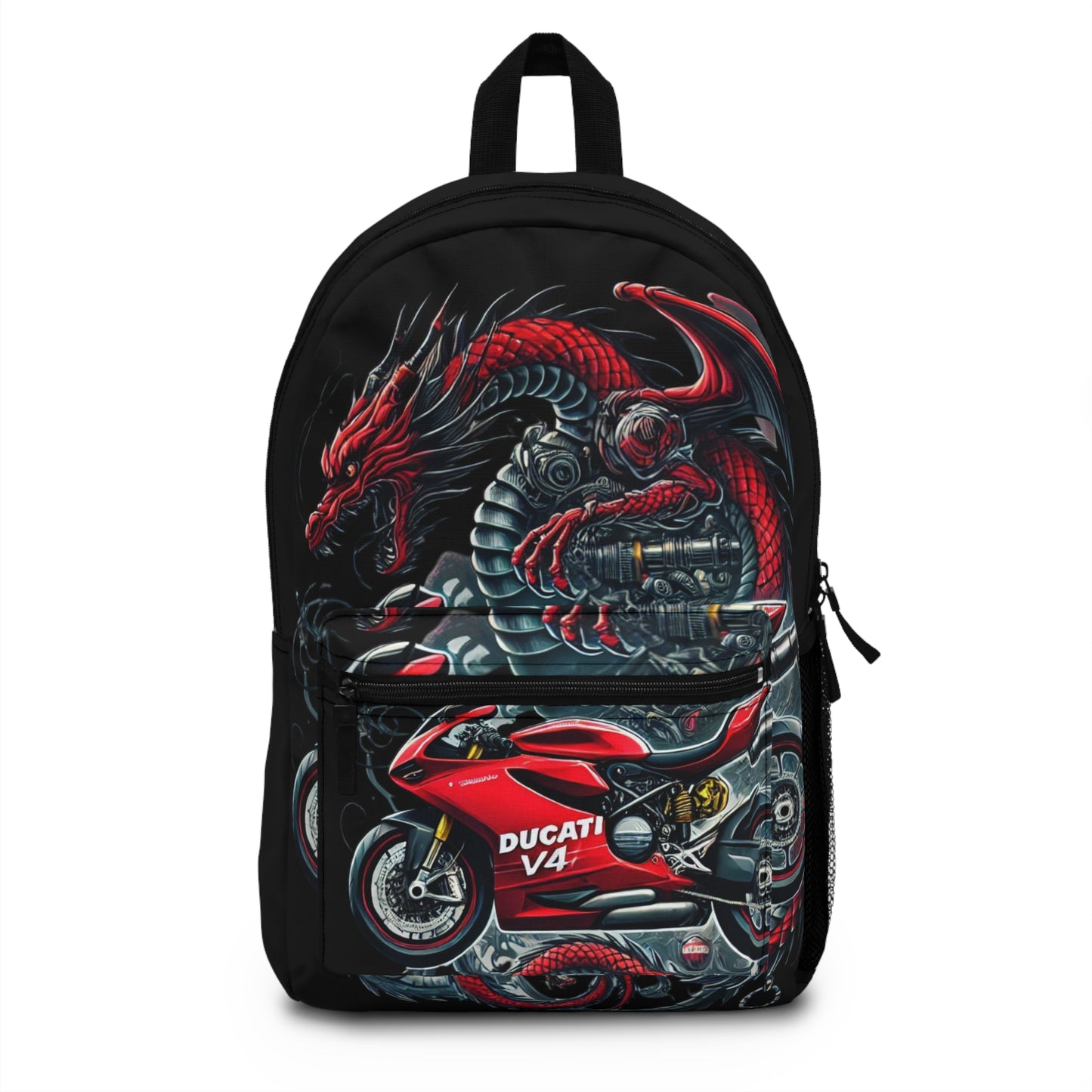 Ducati V4 Red Dragon BackPack – Fire Meets Fury on Two Wheels