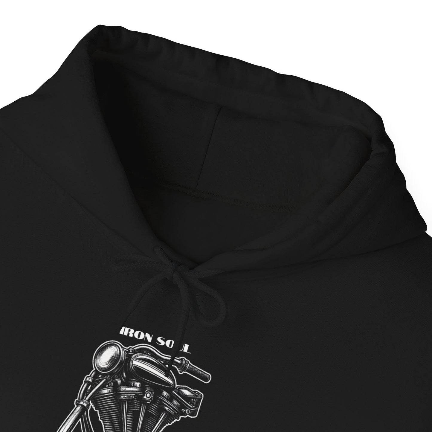 Iron Soul, Steel Heart – Vintage Engine Graphic Motorcycle Hoodie