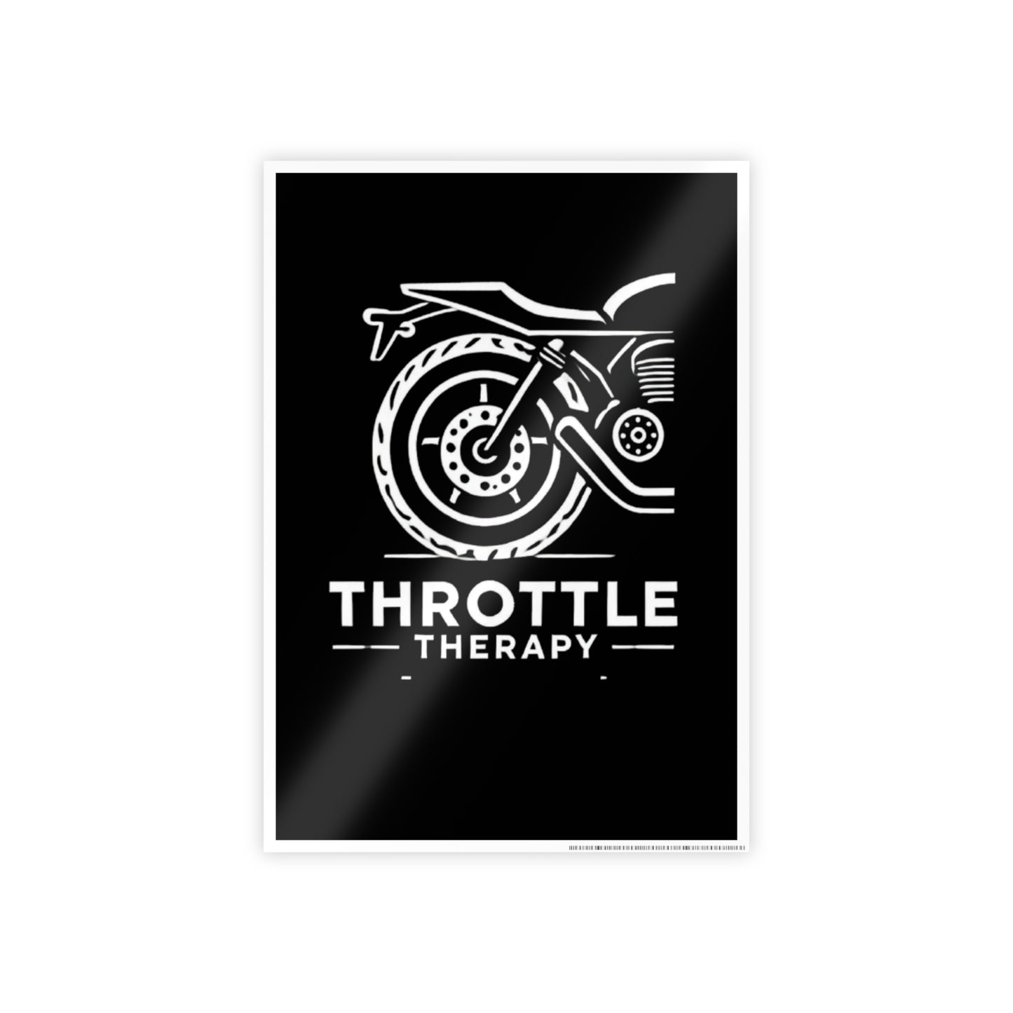 Throttle Therapy Gloss Poster — Motorcycle Wall Art Print