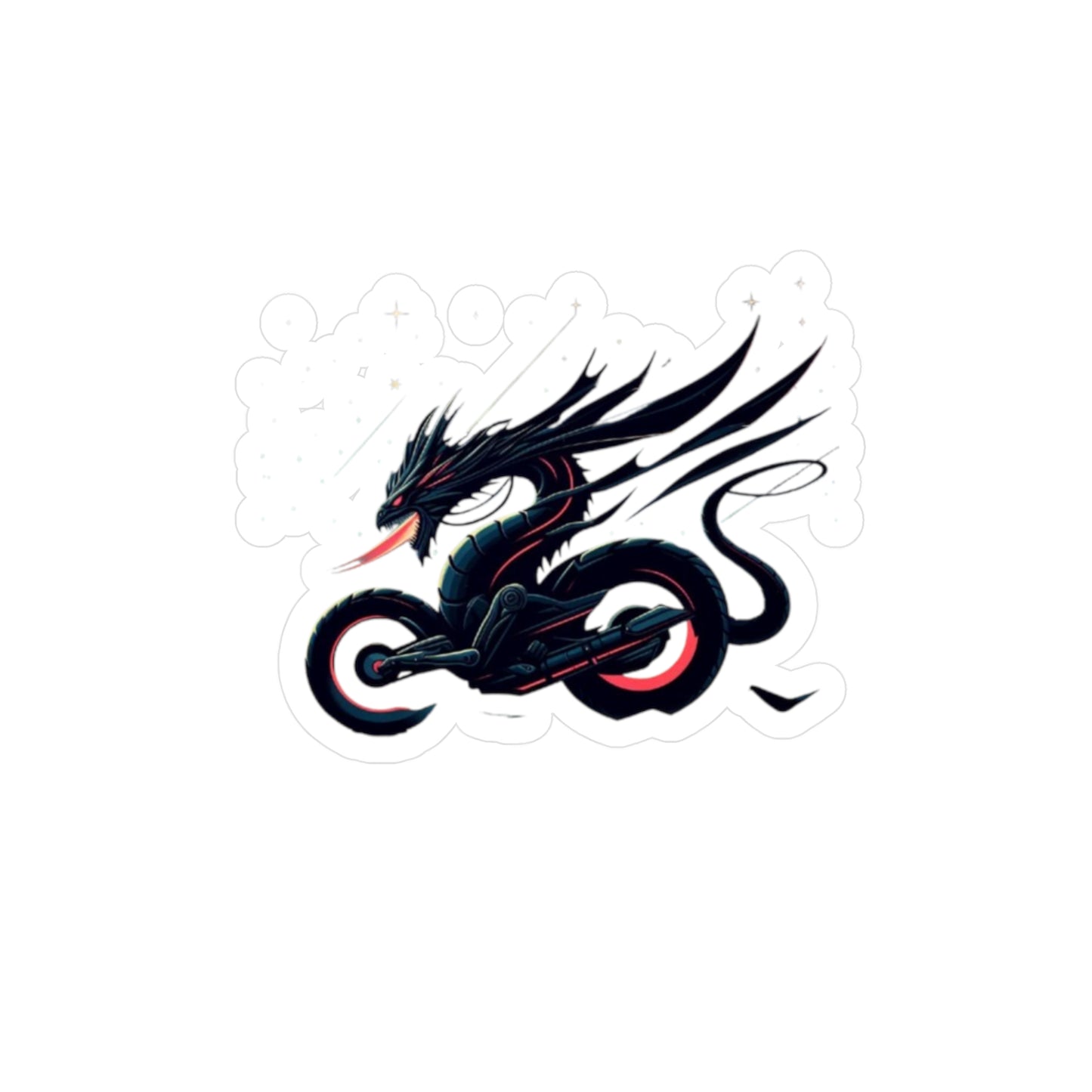 Dragon Motorcycle Vinyl Sticker — Kiss-Cut Decal