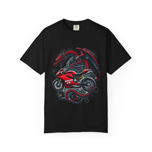 Ducati Red Dragon Tee – Fire Meets Fury on Two Wheels