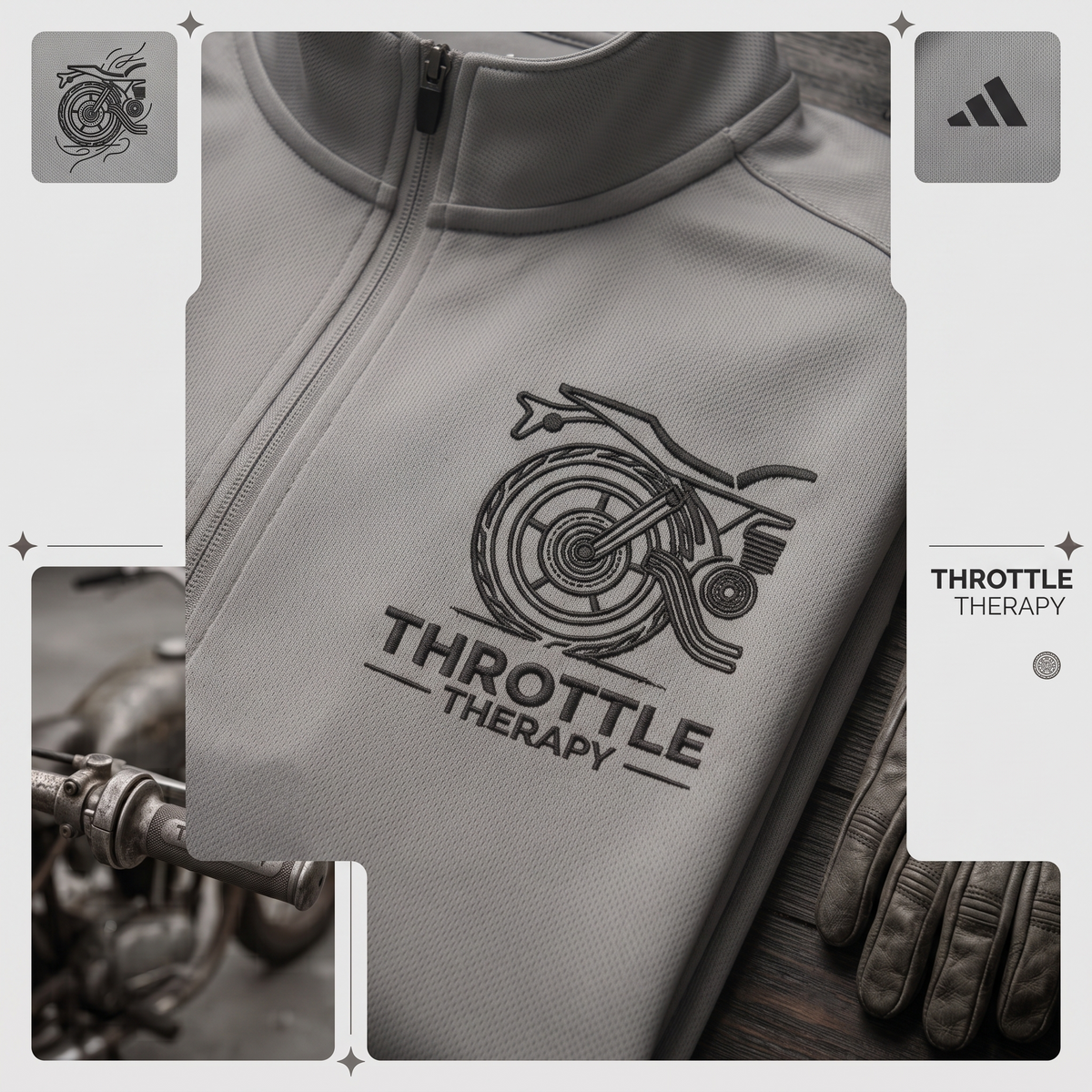 Adidas + Throttle Therapy UPF 50+ UV Protection Riding Layer