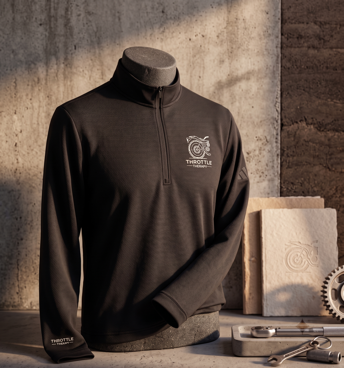 Adidas + Throttle Therapy UPF 50+ UV Protection Riding Layer | Built for life on two wheels