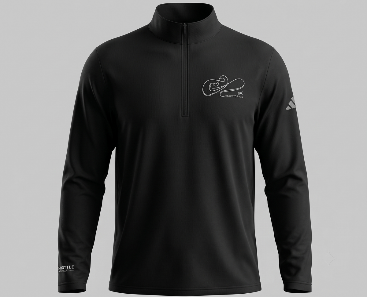 The "Ready to Race" UPF 50+ Quarter-Zip Sun Protective Motorcycle Base Layer