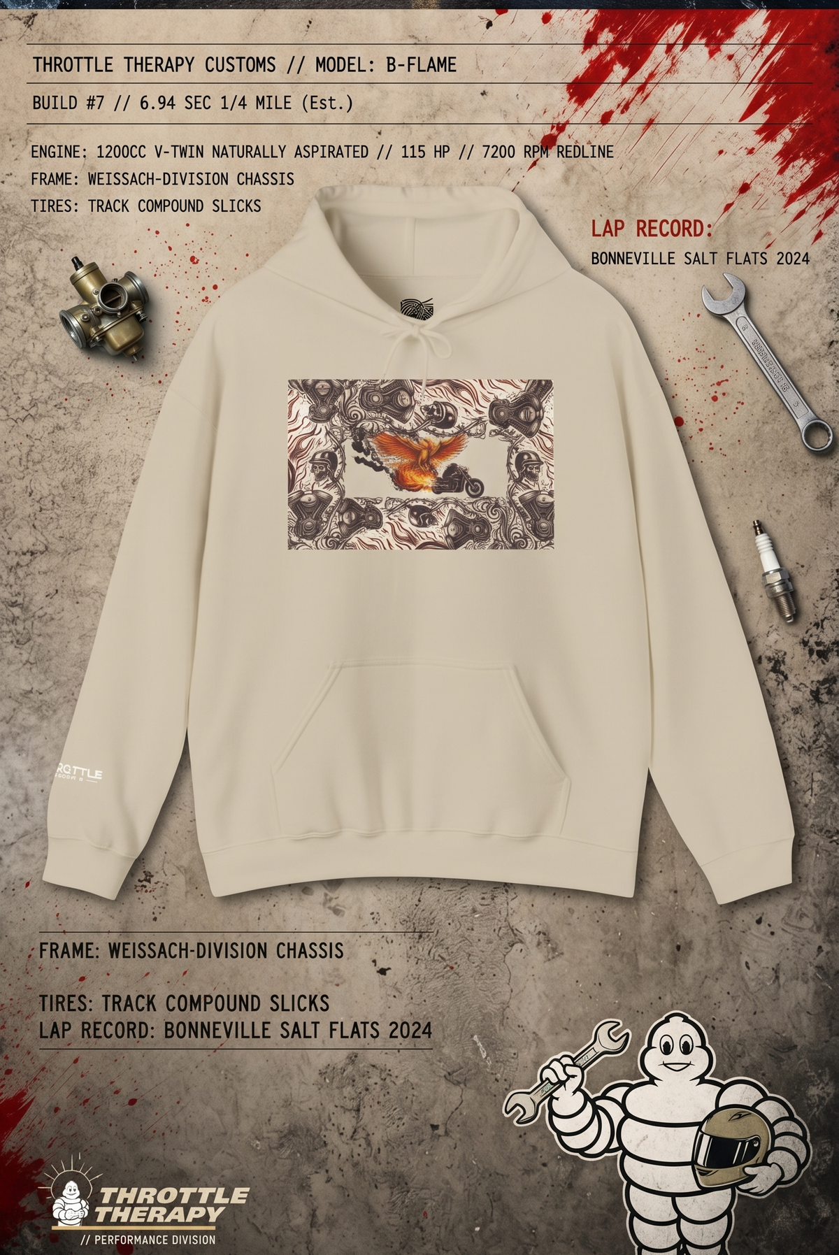 The Atelier Moto Fleece: Vintage-Avant-Garde Riding Hoodie