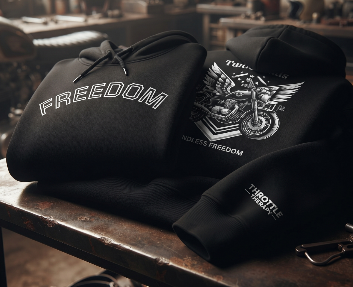 The Endless Freedom Biker Fleece Hoodie