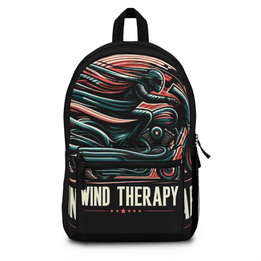 Wind Therapy – Vintage Motorcycle Biker BackPack for True Road Souls