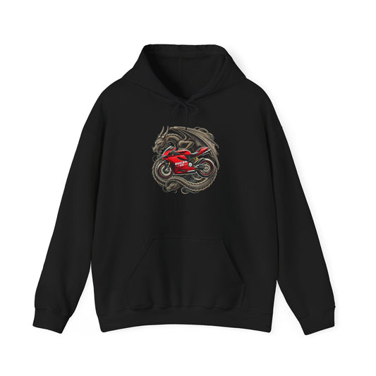 Ducati V4 x Dragon Fury Hoodie – For the Fire-Breathing Rider