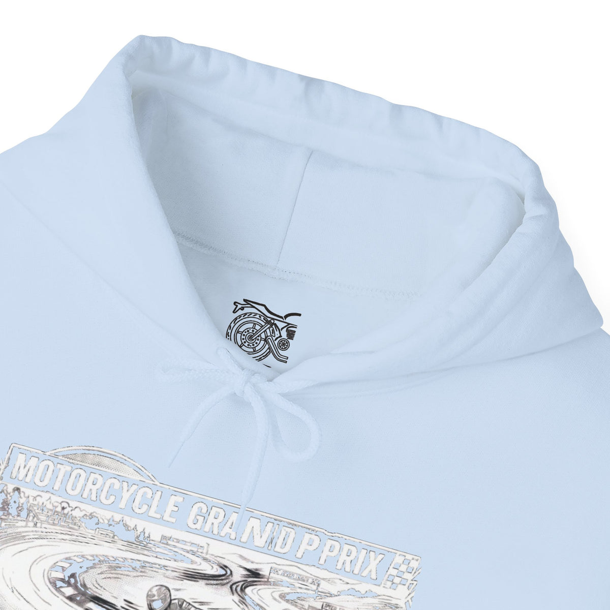 The Grand Prix Moto Thermal Hoodie — Vintage Racing Track Graphic