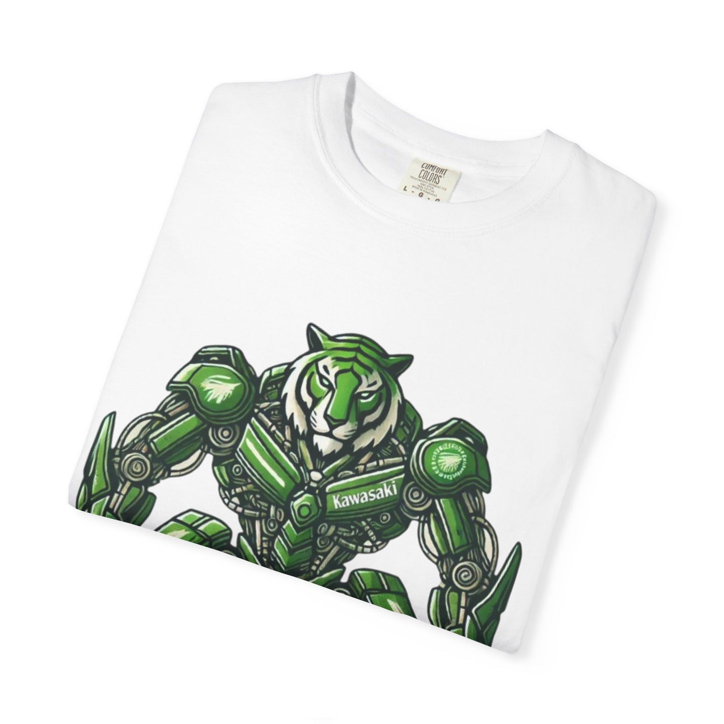 Mechanical Tiger Power – Kawasaki Z900 / H2R Inspired Outlaw Biker T-Shirt