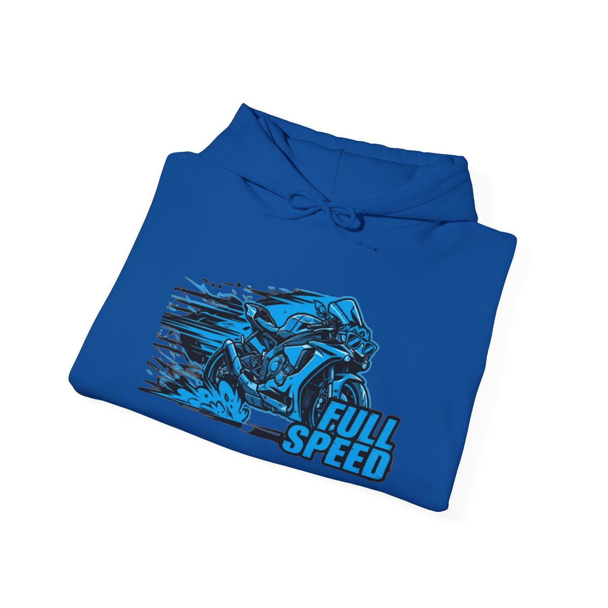 Throttle Therapy Full Speed Motorcycle Hoodie - Racing Rider Graphic