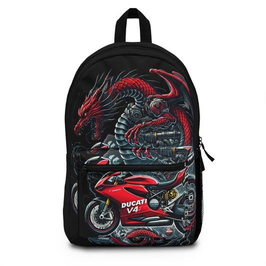 Ducati V4 Red Dragon BackPack – Fire Meets Fury on Two Wheels