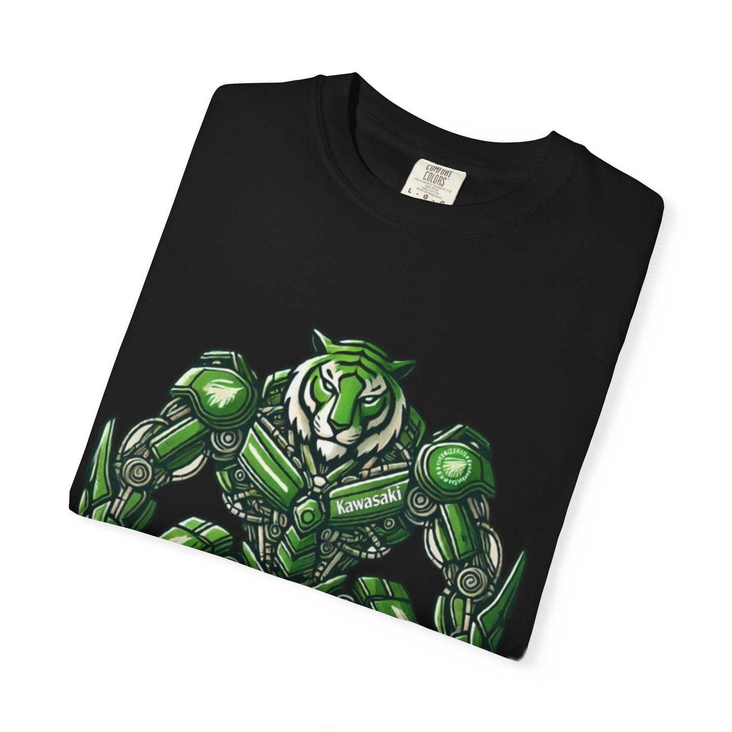 Mechanical Tiger Power – Kawasaki Z900 / H2R Inspired Outlaw Biker T-Shirt