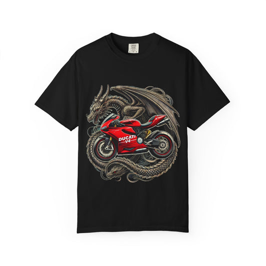 Ducati V4 x Dragon Fury Tee – For the Fire-Breathing Rider